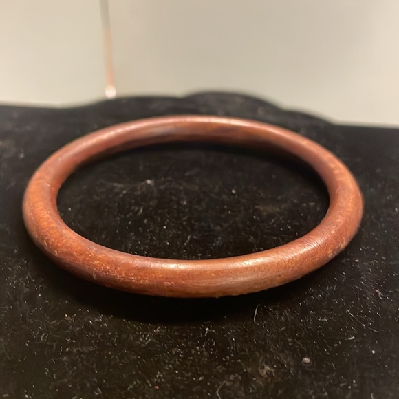 8” stackable wooden oak bangle bracelet - Picture 3 of 7